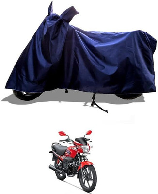 KEDIT Two Wheeler Cover for Hero(Passion Plus, Blue)