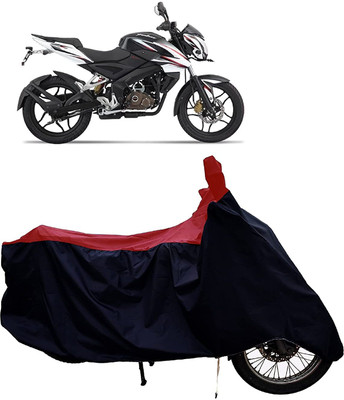 KEDIT Two Wheeler Cover for Bajaj(Pulsar 150 DTS-i, Red, Black)