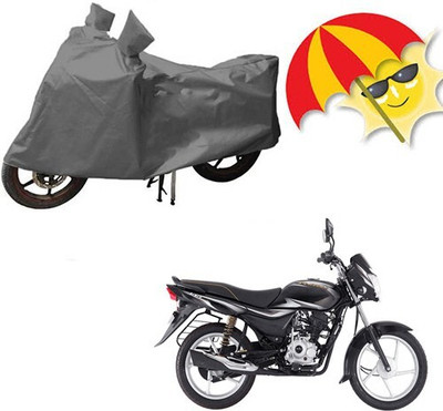 MMSSTAR Waterproof Two Wheeler Cover for Bajaj(Platina 100 DTS-i, Grey)