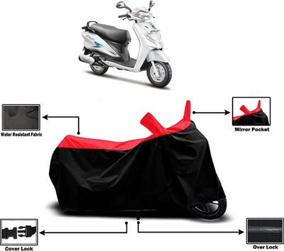 Amexride Two Wheeler Cover for Hero(Duet 125 CC BS6, Red)