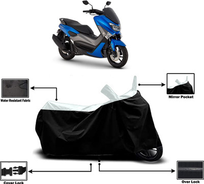 Amexride Two Wheeler Cover for Yamaha(NMax 155 BS6, White)