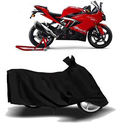 Mdstar Waterproof Two Wheeler Cover for TVS(Apache RR 310, Black)