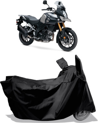 Amexride Two Wheeler Cover for Suzuki(V Strom 1000, Black)
