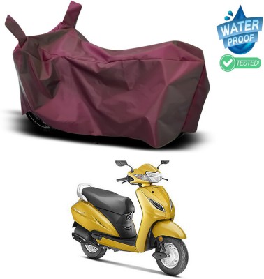 Genipap Waterproof Two Wheeler Cover for Honda(Activa 5G, Maroon)