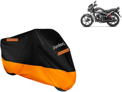 Juvdoxj Waterproof Two Wheeler Cover for Hero(Passion Pro i3S, Orange)