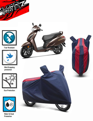J S R Waterproof Two Wheeler Cover for Honda(Activa 6G, Blue, Red)