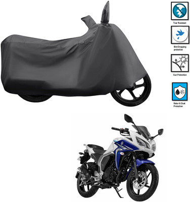 PAGORA Waterproof Two Wheeler Cover for Yamaha(Fazer-250 BS6, Grey)