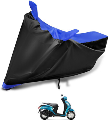 Euro Care Waterproof Two Wheeler Cover for Yamaha(Fascino, Blue)