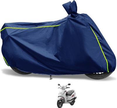 Euro Care Waterproof Two Wheeler Cover for TVS(Wego, Blue)