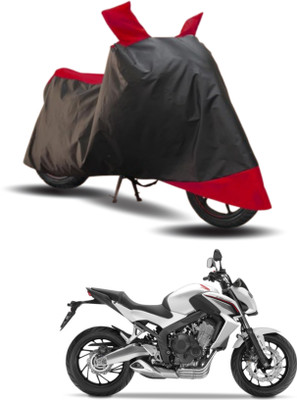 KEDIT Two Wheeler Cover for Honda(CB1000R Plus, Red, Black)