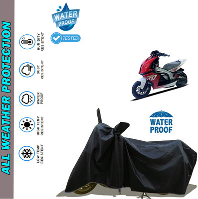 AutoGalaxy Waterproof Two Wheeler Cover for TVS(Creon BS6, Black)