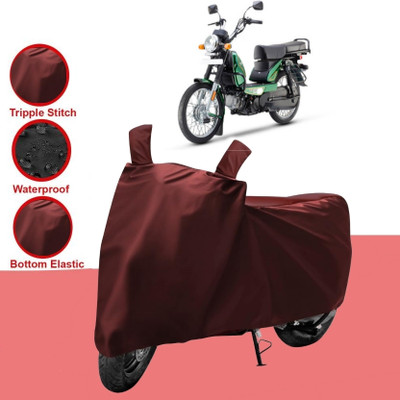 HWSXQAE Two Wheeler Cover for TVS(XL 1200, Maroon)