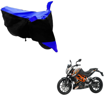DeepShakshi AUTOMOTIVE Waterproof Two Wheeler Cover for KTM(Duke 390, Black, Blue)