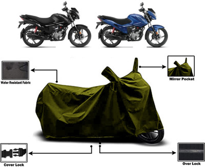 Amexride Two Wheeler Cover for Hero(Glamour, Green)