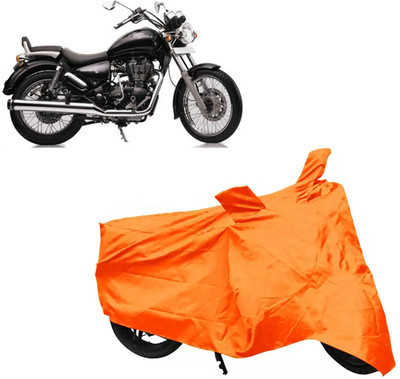 ROYAL AUTO MART Two Wheeler Cover for Royal Enfield(Thunderbird 350, Orange)