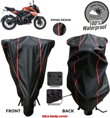 DeepShakshi AUTOMOTIVE Waterproof Two Wheeler Cover for Bajaj(Pulsar NS125, Black, Red)
