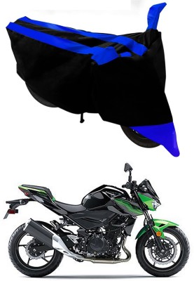 Furious3D Two Wheeler Cover for Kawasaki(Z400, Blue, Black)