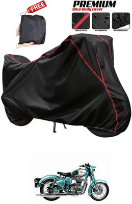 DeepShakshi AUTOMOTIVE Two Wheeler Cover for Royal Enfield(Bullet 350, Black)