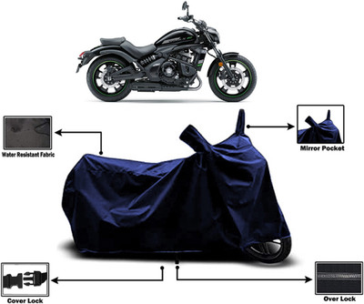 Amexride Two Wheeler Cover for Kawasaki(Vulcan S, Blue)