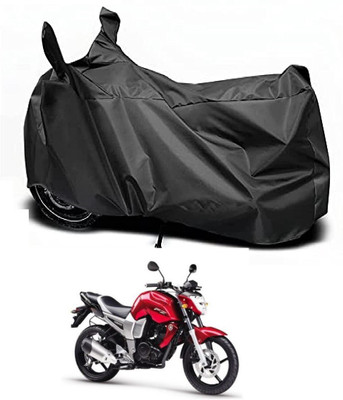 Auto Hub Waterproof Two Wheeler Cover for Yamaha(FZ, Black)