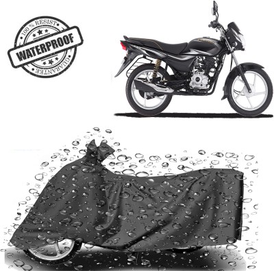 ROYAL AUTO MART Waterproof Two Wheeler Cover for Bajaj(Platina 110, Grey)