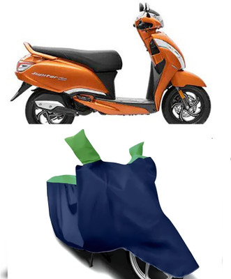 BbcMart Waterproof Two Wheeler Cover for TVS(Jupiter, Green)