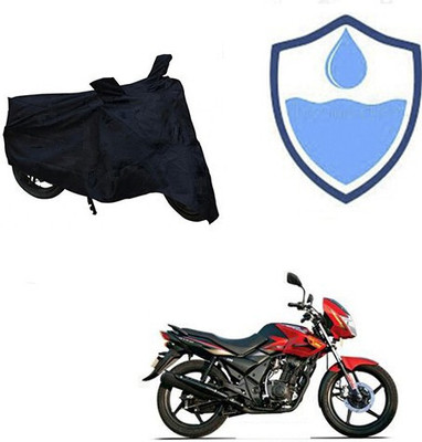 DeepShakshi AUTOMOTIVE Waterproof Two Wheeler Cover for TVS(Flame DS 125, Black)