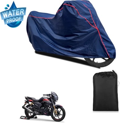 PAGORA Waterproof Two Wheeler Cover for TVS(Apache RTR 180, Blue)