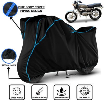 LE PRA Waterproof Two Wheeler Cover for Yamaha(RX 100, Black, Blue)