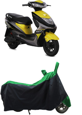 Coxtor Waterproof Two Wheeler Cover for Ampere(REO, Green)