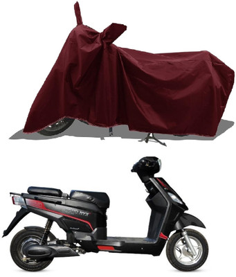 DeepShakshi AUTOMOTIVE Waterproof Two Wheeler Cover for Hero(Electric NYX, Maroon)