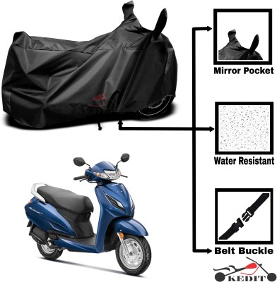 KEDIT Two Wheeler Cover for Universal For Bike(Activa 6G, Black)