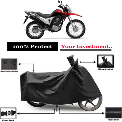Amexride Two Wheeler Cover for Honda(NXR 160, Black)