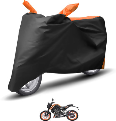 Caronix Waterproof Two Wheeler Cover for KTM(125 Duke, Orange)