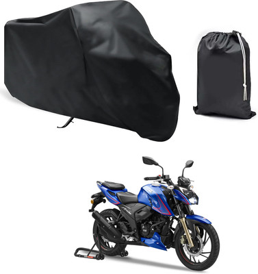 PAGORA Waterproof Two Wheeler Cover for TVS(Apache RTR 200 4V, Black)