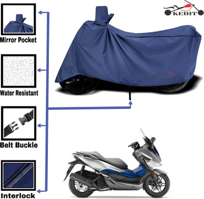 KEDIT Two Wheeler Cover for Universal For Bike(Forza 300, Blue)