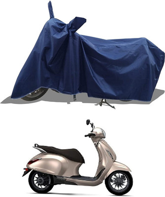 KEDIT Two Wheeler Cover for Bajaj(Urbanite Chetak, Blue)