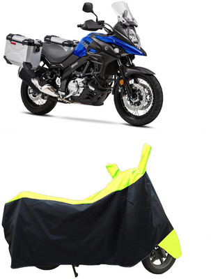 Coxtor Waterproof Two Wheeler Cover for Suzuki(V-Strom 650 XT, Yellow)