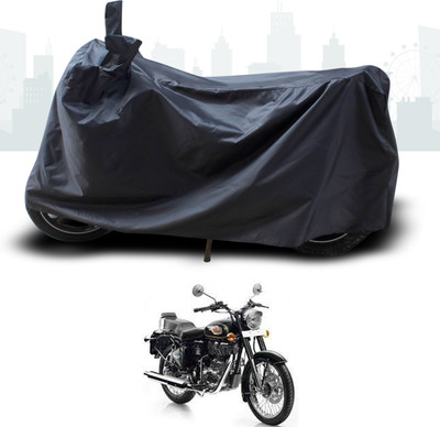 DeepShakshi AUTOMOTIVE Two Wheeler Cover for Royal Enfield(Electra, Black)