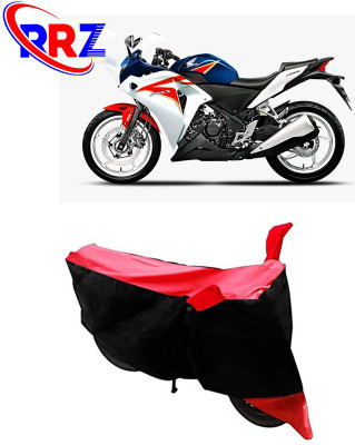 RRZ Waterproof Two Wheeler Cover for Honda(CBR 250R, Black, Red)