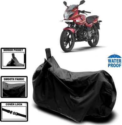 DeepShakshi AUTOMOTIVE Two Wheeler Cover for Bajaj(Pulsar 220F, Black)