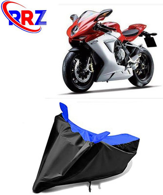 RRZ Waterproof Two Wheeler Cover for MV Agusta(F3, Black, Blue)