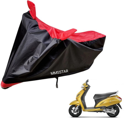 MMSSTAR Waterproof Two Wheeler Cover for Yamaha(Alpha BS6, Black)