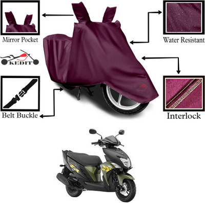 KEDIT Two Wheeler Cover for Yamaha(Cygnus Ray ZR BS6, Maroon)