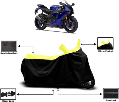 Amexride Two Wheeler Cover for Yamaha(YZF R1M BS6, Yellow)