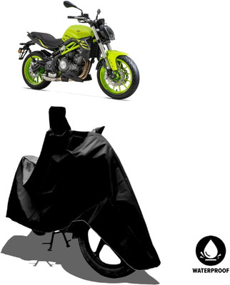 Amexride Waterproof Two Wheeler Cover for Benelli(302 S, Black)