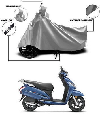 SEBONGO Waterproof Two Wheeler Cover for Honda(Activa 125, Silver)