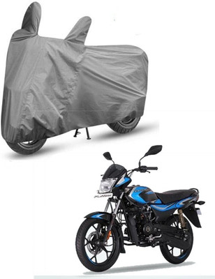 MMSSTAR Waterproof Two Wheeler Cover for Bajaj(Platina 110 H-Gear, Grey)