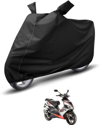 Auto Hub Waterproof Two Wheeler Cover for Aprilia(SR 150, Black)