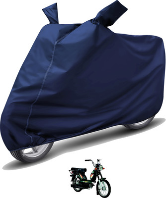 Auto Hub Waterproof Two Wheeler Cover for Kinetic(Luna, Blue)